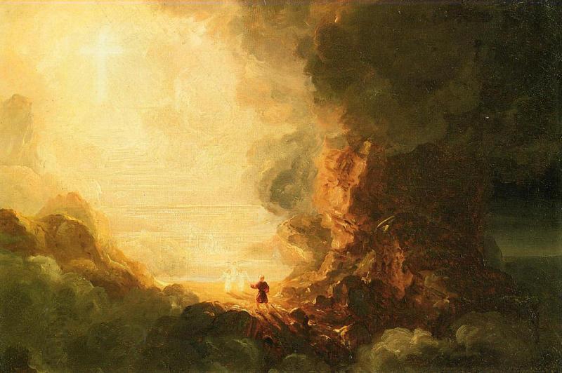 Thomas Cole The Cross and the World China oil painting art